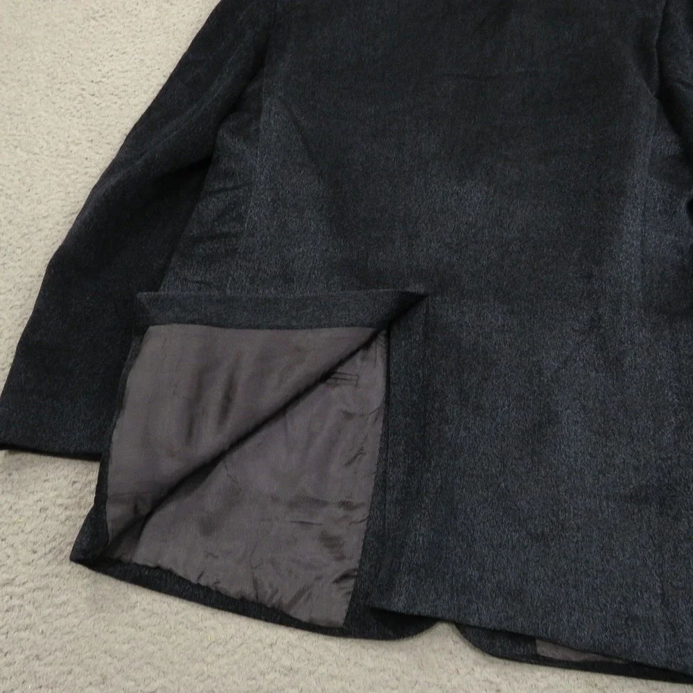 Lubiam Blazer 44L Blue Melange Wool Blend 3/2 Roll Textured Jacket LBM 1911